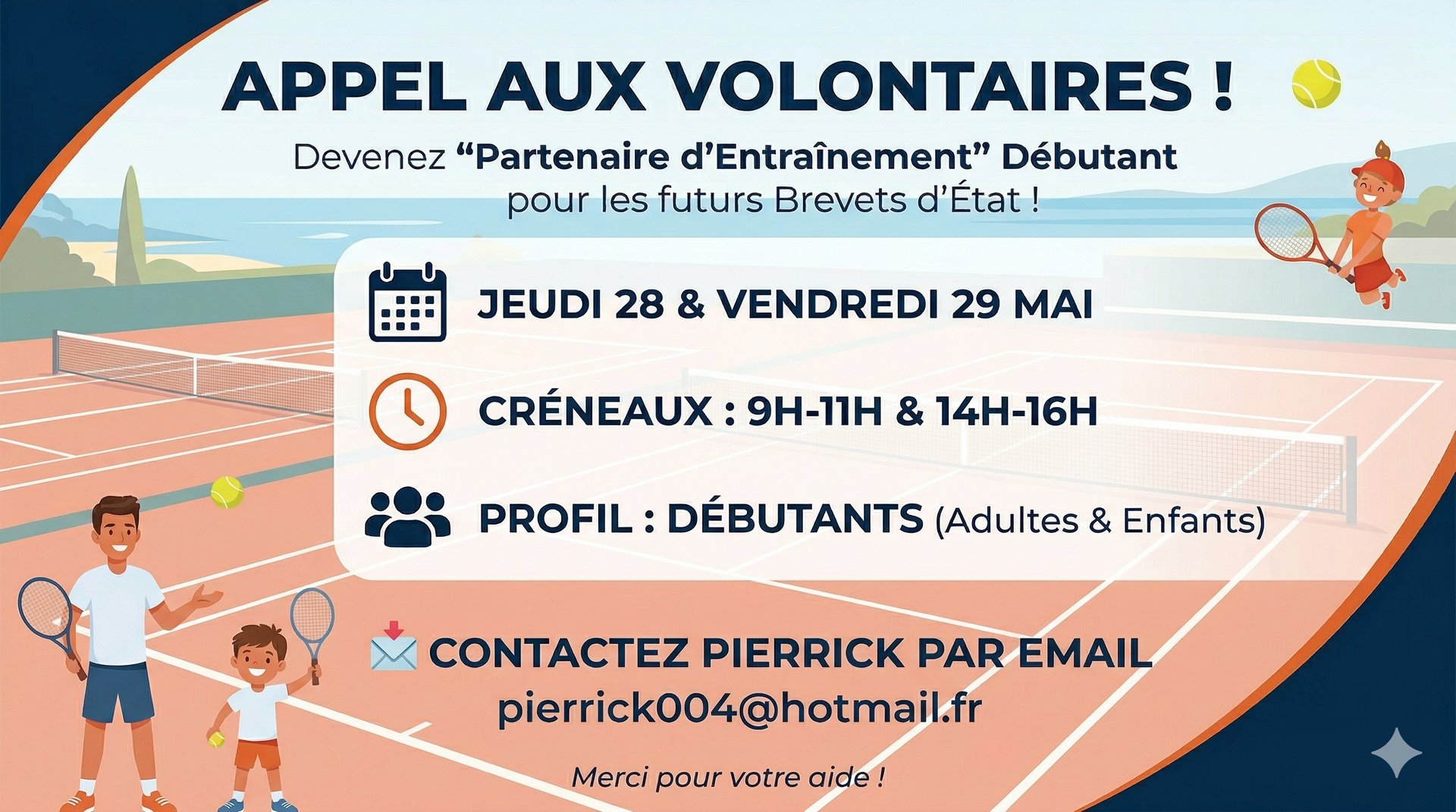 🎓 Devenez "Partenaire d'Entraînement" pour les futurs Brevets d'État !